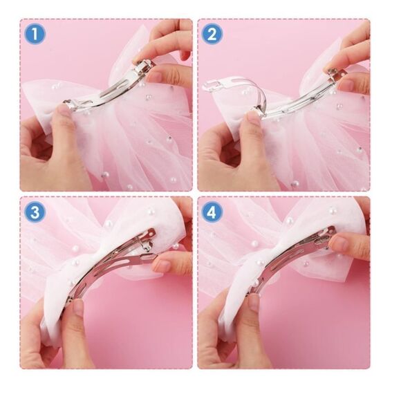 Bridal Pearl Bow - Picture 5 of 6